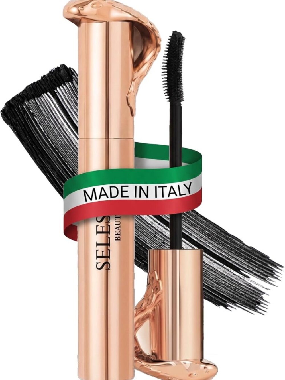 Volumizing Black Mascara for Lengthening & Curling - Soft Brush, Long-Lasting